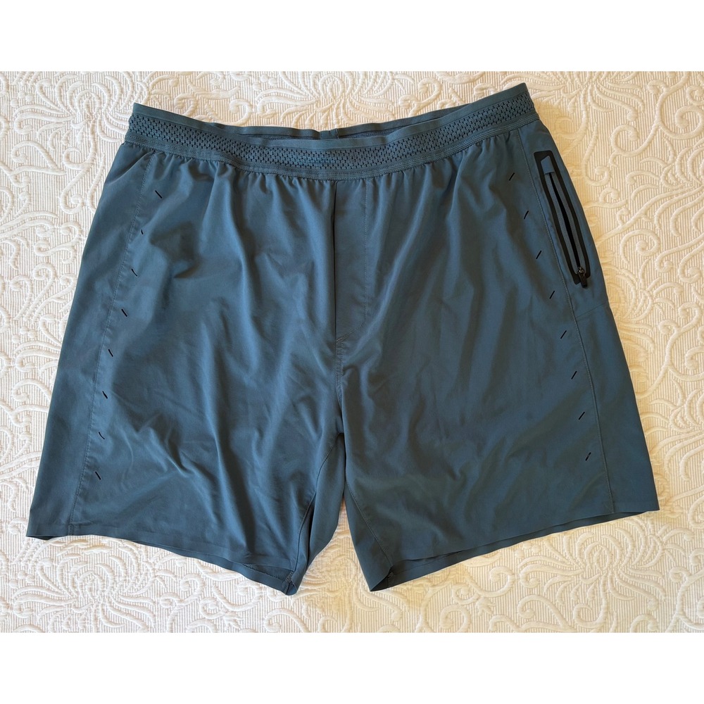 Ten Thousand The Session Short XXL 7" Inseam Dark Teal Blue Running Gym Shorts
